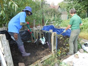 Turning the Compost